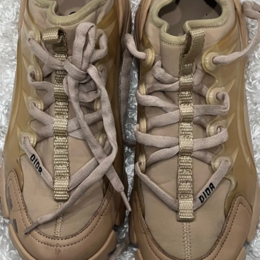 Dior Beige Designer Sneakers